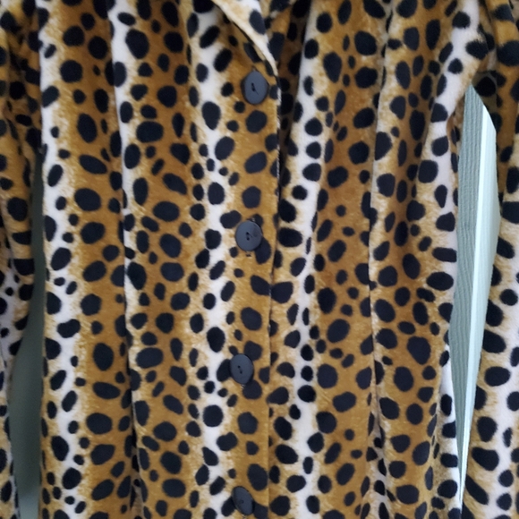 Rockabilly Leopard Fitted Coat Small - Picture 6 of 9